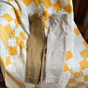 Jamie Kay | Gold and Oatmeal Ribbed Pant Bundle
